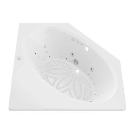 Atlantis Whirlpools Venus 60 x 60 Corner Air & Whirlpool Bathtub 6060VDL